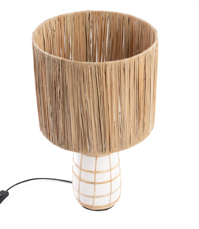 Bazar Bizar De Skiathos Tafellamp - Naturel Wit | H51 cm