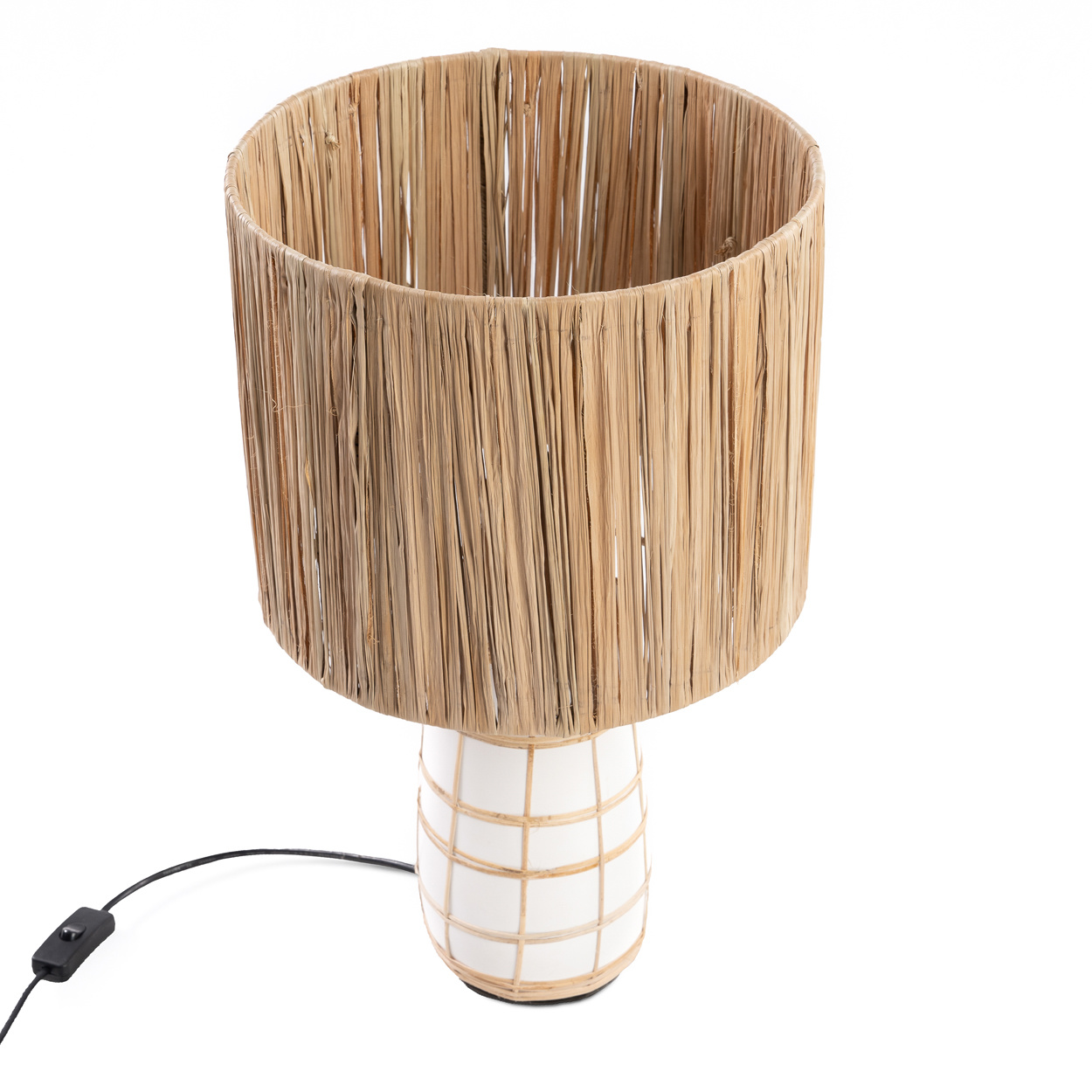 Bazar Bizar De Skiathos Tafellamp - Naturel Wit | H51 cm