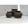 Belly Vaas - Beton  Zwart Naturel - L | H27 x B33 cm