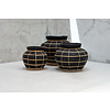 Belly Vaas - Beton Zwart Naturel - M | H23 x B29 cm