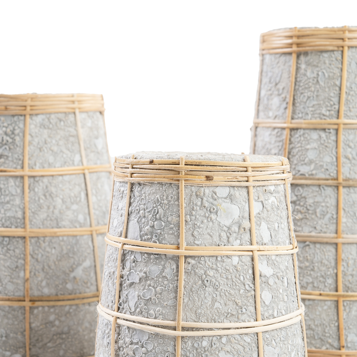 Bazar Bizar De Cutie Vaas - Betongrijs Naturel - S | H22 x B14 cm