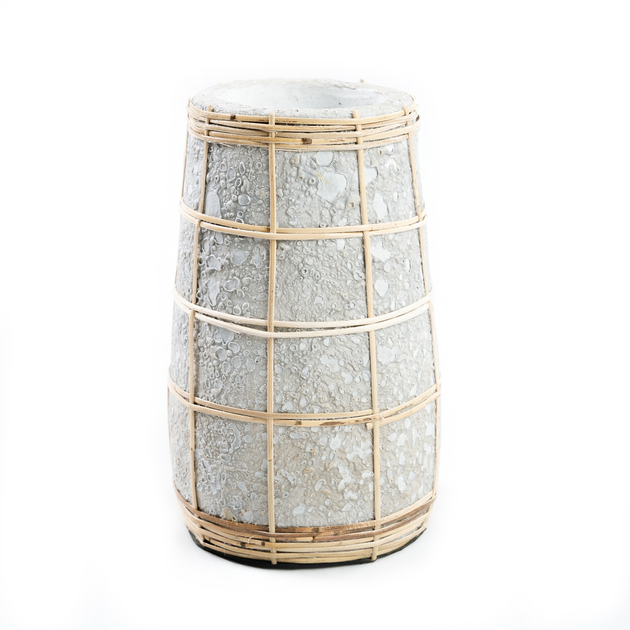 Bazar Bizar De Cutie Vaas - Betongrijs Naturel - S | H22 x B14 cm