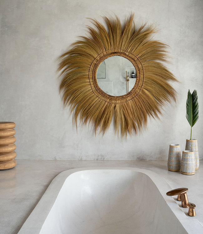 Bazar Bizar De Cutie Vaas - Betongrijs Naturel - M | H26 x B14 cm