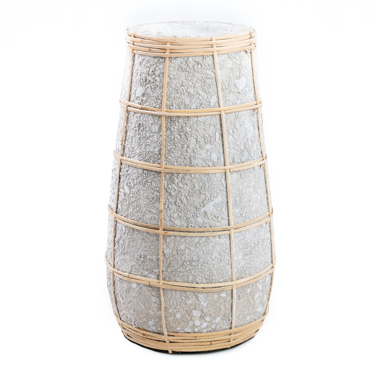 Bazar Bizar De Cutie Vaas - Betongrijs Naturel - L | H31 x B14 cm