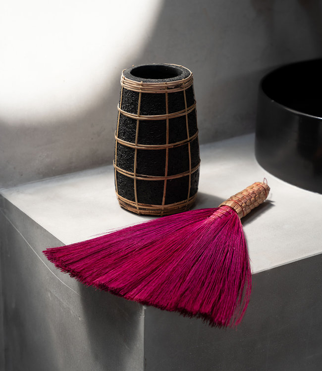 Bazar Bizar De Cutie Vaas - Zwart Naturel - S | H22 x B14 cm