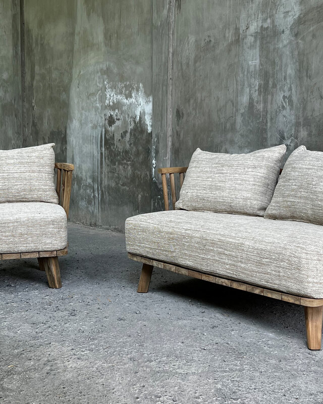 Bazar Bizar De Malawi Tweezitter Bank - Naturel Beige