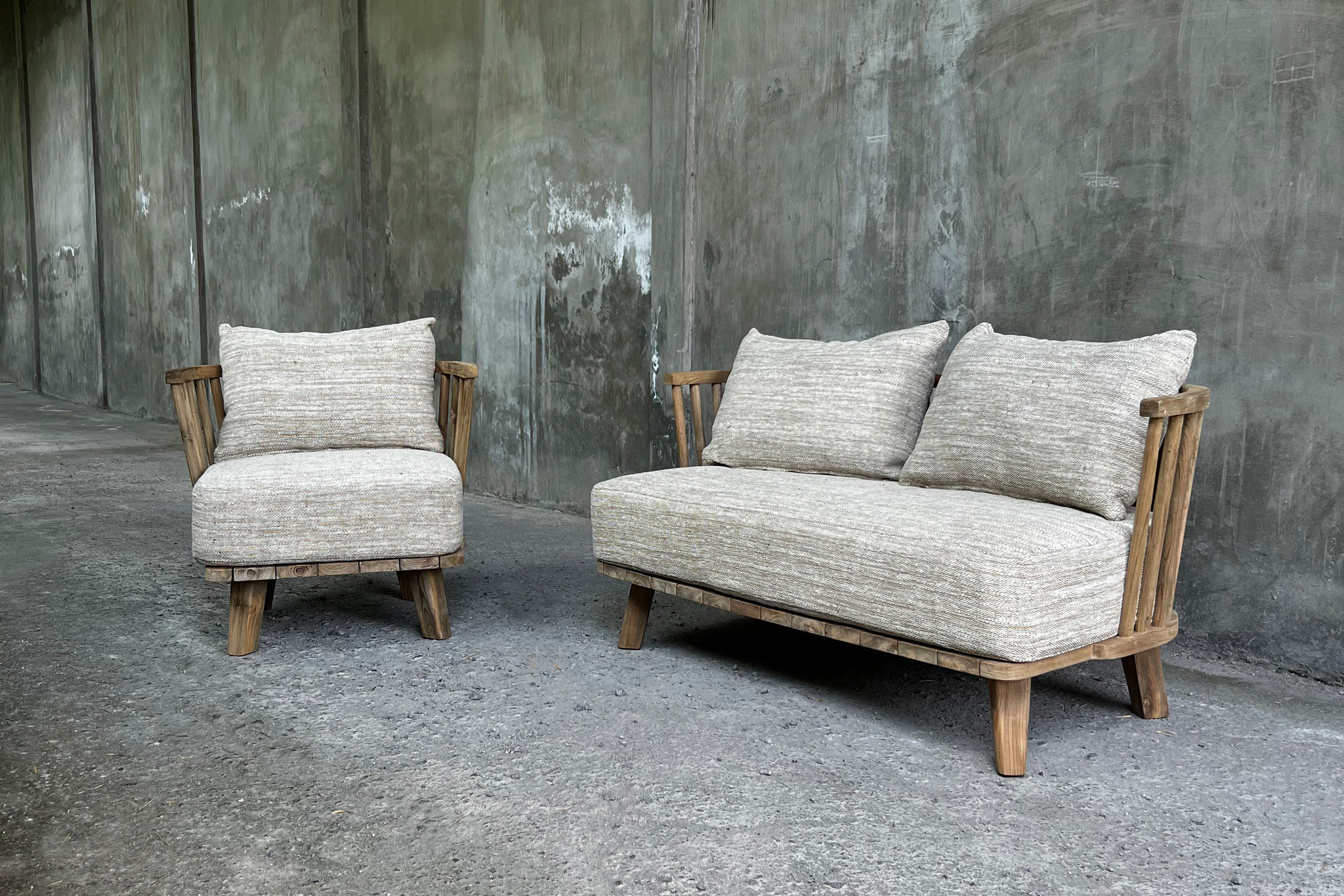 Bazar Bizar De Malawi Tweezitter Bank - Naturel Beige