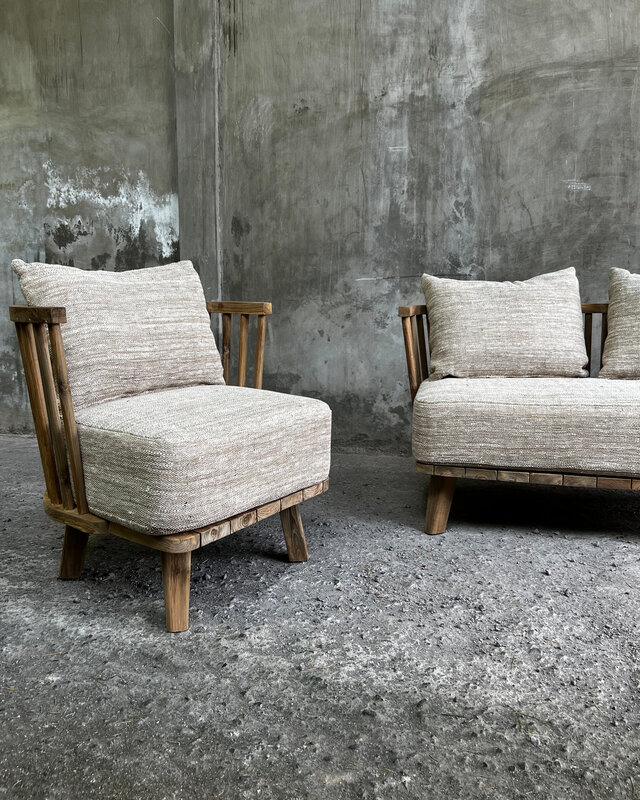 Bazar Bizar De Malawi Tweezitter Bank - Naturel Beige
