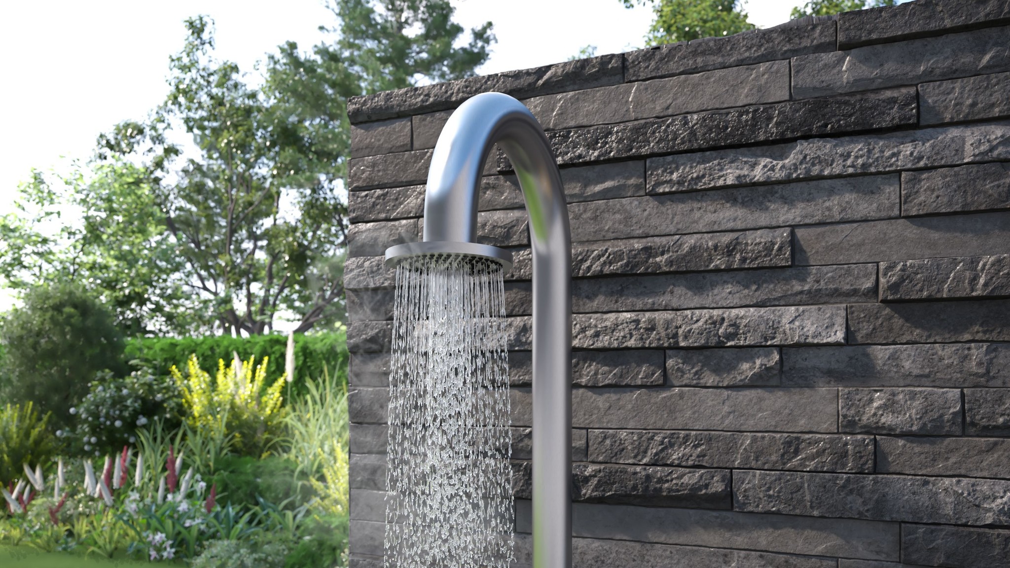 JEE-O Original Vrijstaande Douche 02 | Met eengreep-mengkraan en Handdouche| H230 cm