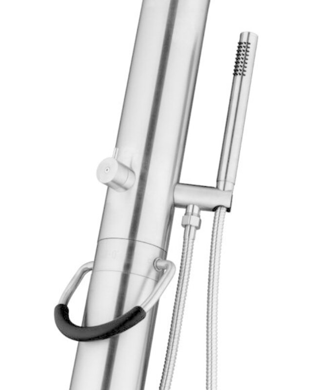 JEE-O Fatline Vrijstaande Douche 02 | Met Eengreep-mengkraan en Handdouche | H230 cm