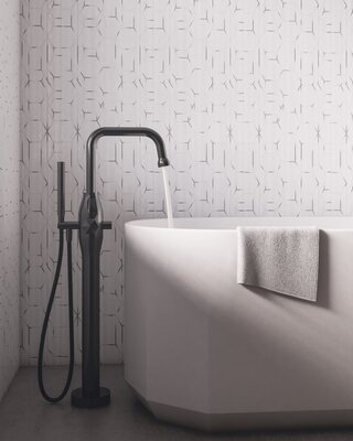 JEE-O BLOOM Badvuller | Met Handdouche | Gun Metal