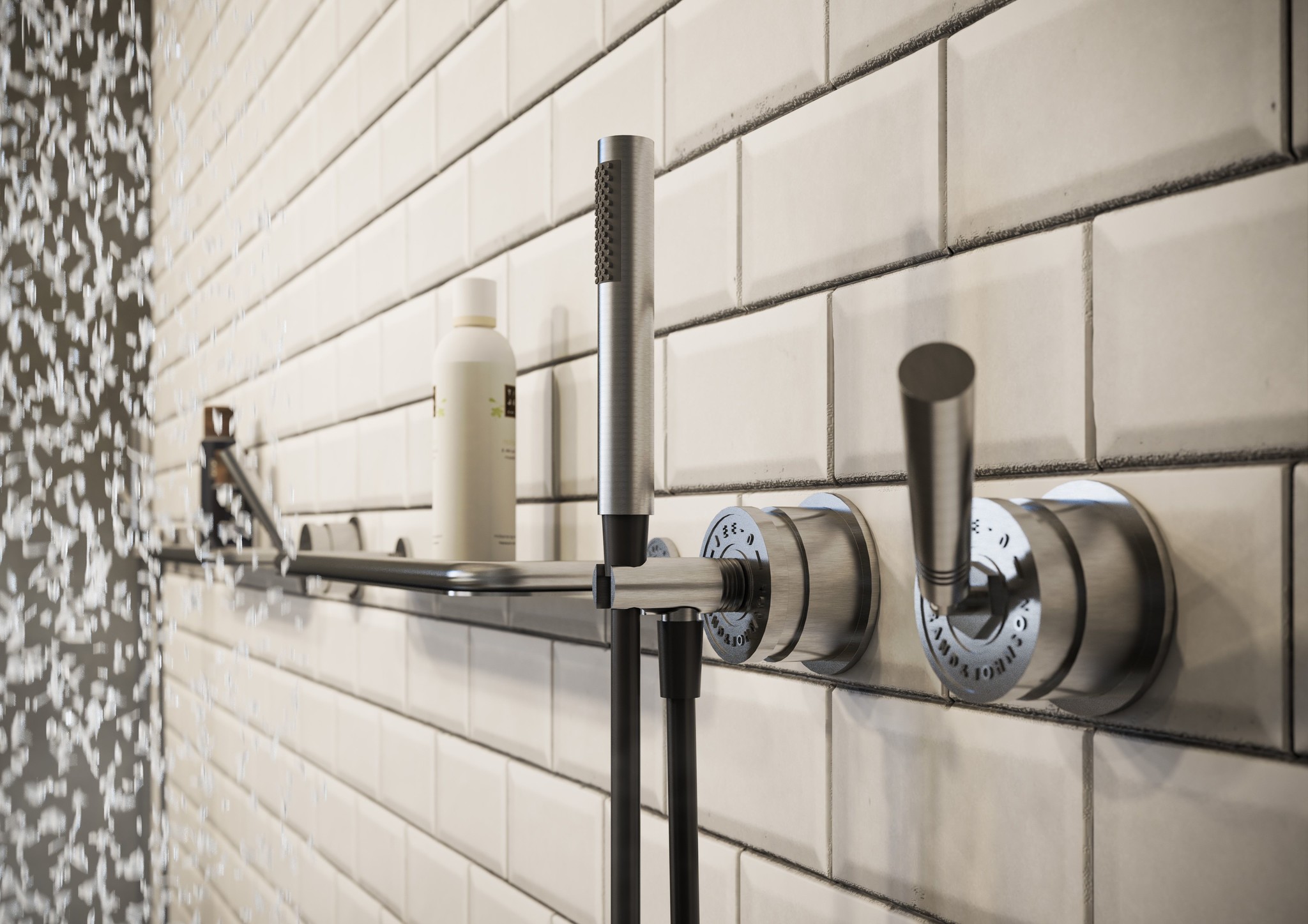 JEE-O SOHO Wand Handdouche | Met Geïntegreerde Houder | Twee kleuren