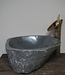 Rene Houtman Medium stenen waskom + spoelgat B35,5xD34,5xH15