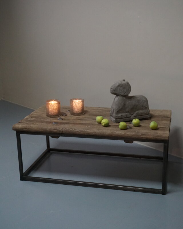 Rene Houtman Salontafel Oud Houten Deur India L95,5xB54xH38