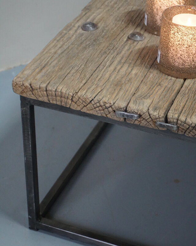 Rene Houtman Salontafel Oud Houten Deur India L95,5xB54xH38