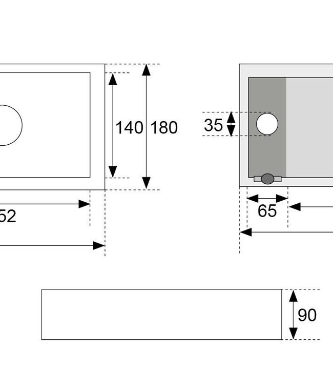 Wiesbaden Mini-Rhea Fontein - Links - Keramiek | L36 x B18