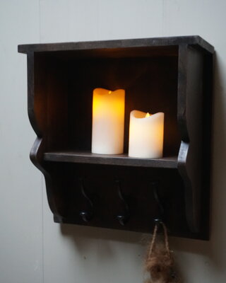 Brynxz Wandrek Hout Donker Gelakt L40xD18xH44