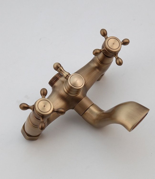 Rene Houtman Nostalgische Opbouw Douche-set - Brons