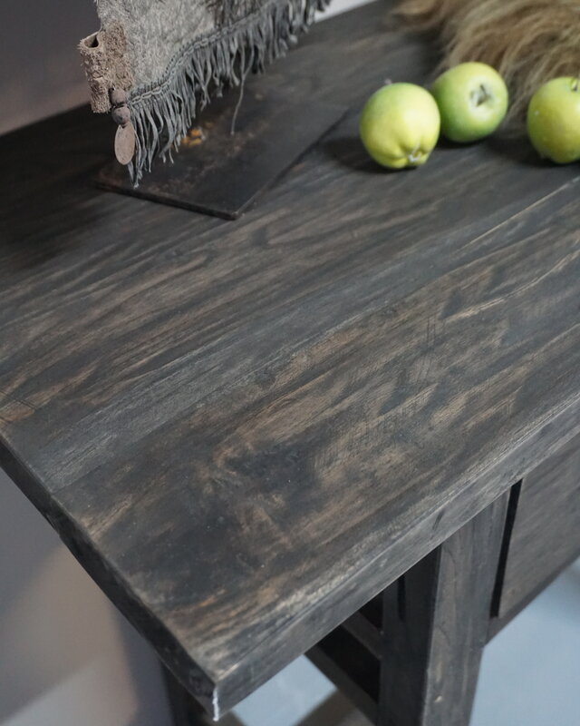 Rene Houtman Sidetable Wandtafel Oud Hout 1 Lade - B90 Cm