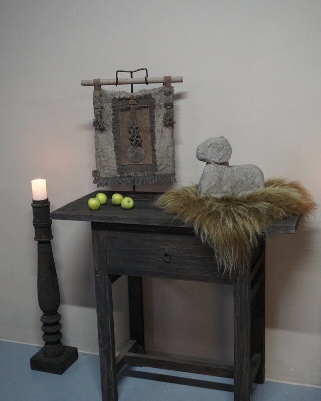 Rene Houtman Sidetable Wandtafel Oud Hout 1 Lade - B90 Cm