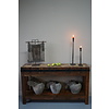 Hakblok Tafeltje Oud Teak - H77 x B130 x D30 cm