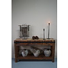 Hakblok Tafeltje Oud Teak - H77 x B130 x D30 cm