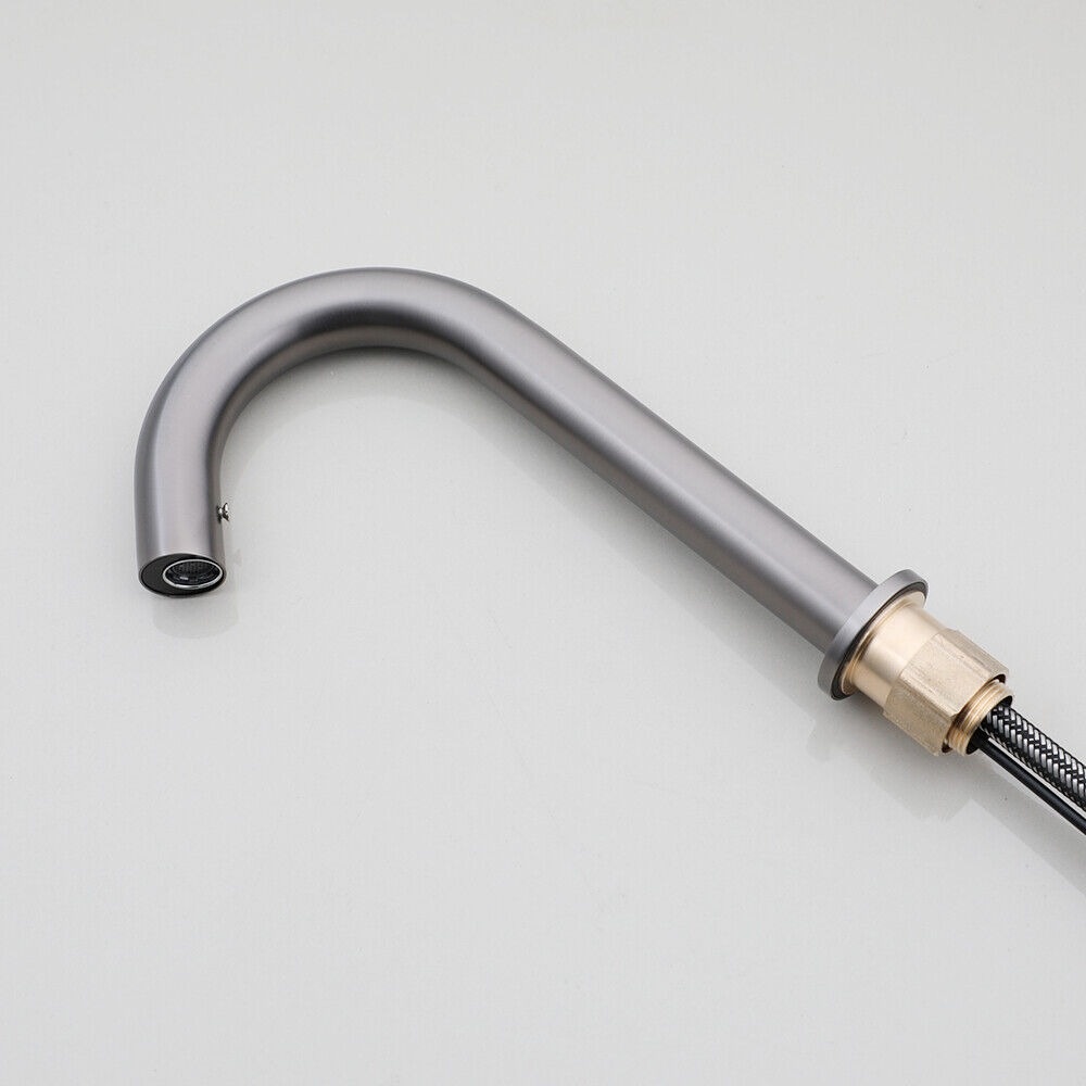 Rene Houtman Wastafelkraan Cesaro - Gun Metal - Koud - H24,5 cm
