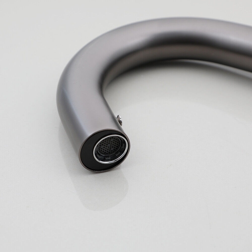 Rene Houtman Wastafelkraan Cesaro - Gun Metal - Koud - H24,5 cm