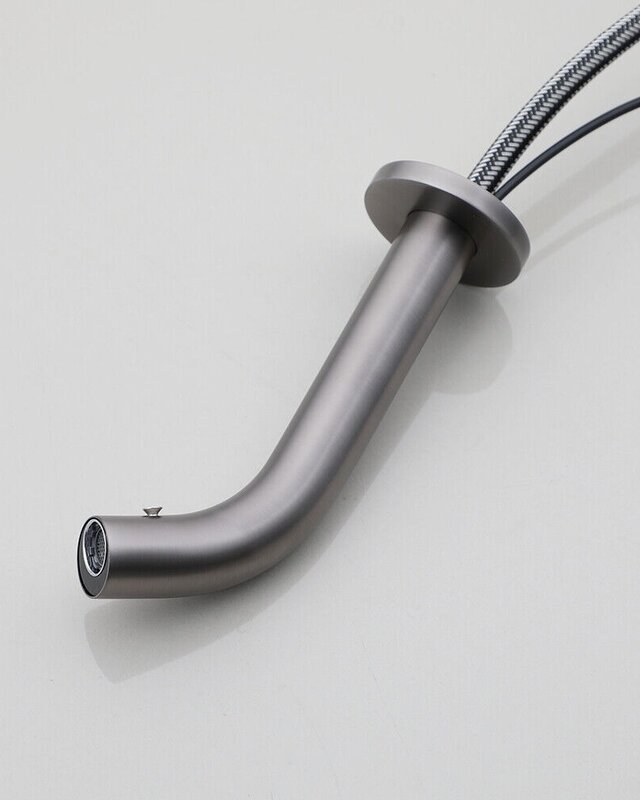 Rene Houtman Muurkraan Pesaro - Gun Metal - Koud - L20 cm