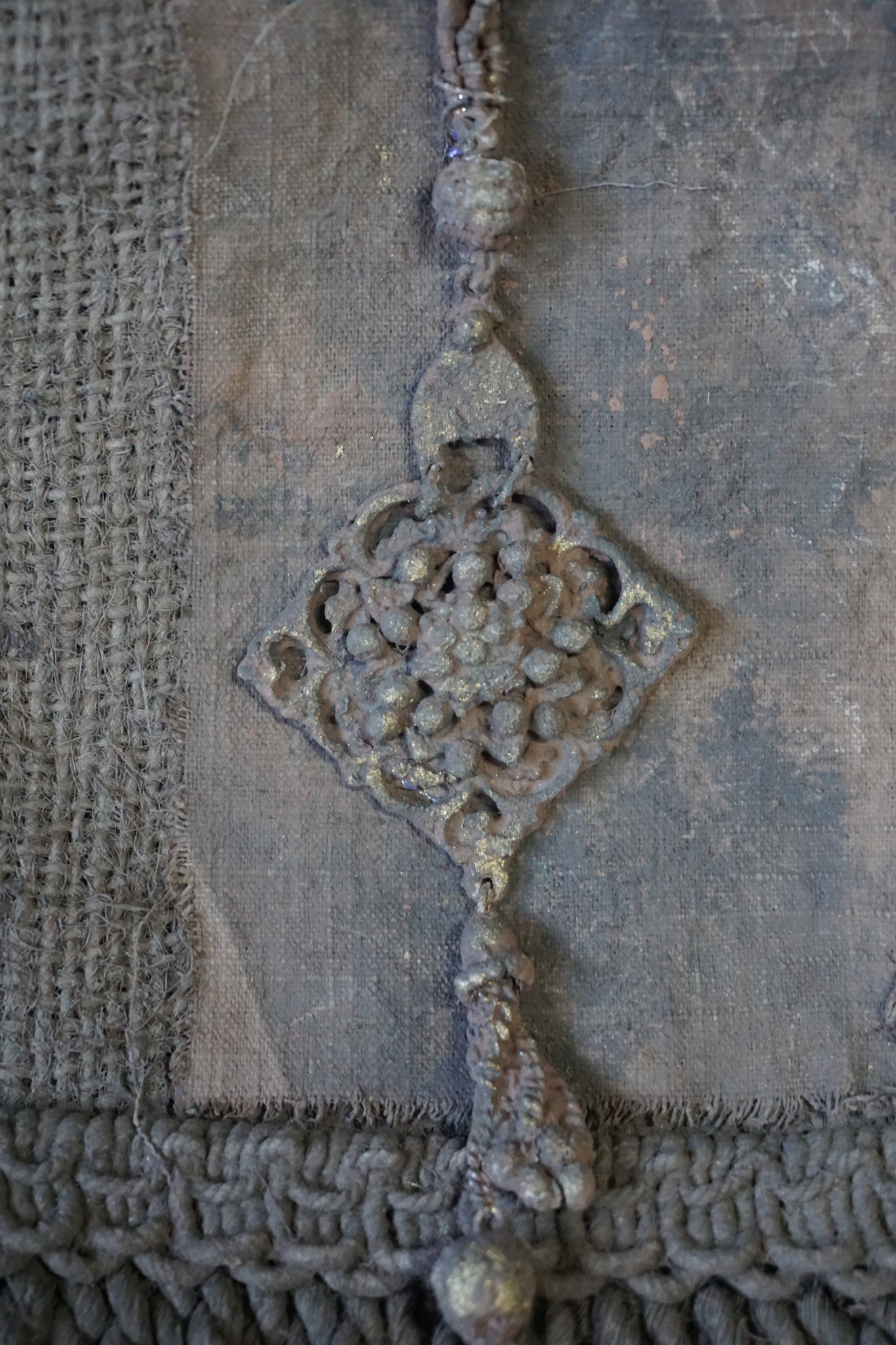 Rene Houtman Tasje Met Hengsel en Franjes - H35 x B15 cm