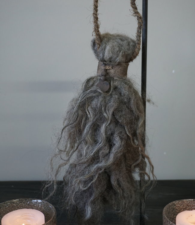 Rene Houtman Wol Toef - Grijs - H44 x B14 cm