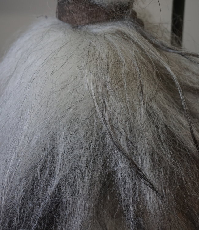 Rene Houtman Wol Toef - Grijs/Wit - H44 x B14 cm