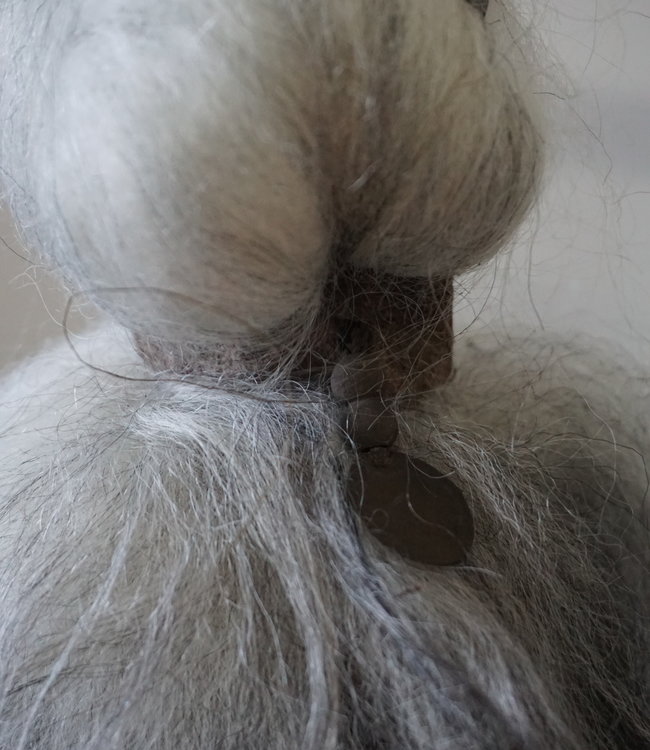 Rene Houtman Wol Toef - Grijs/Wit - H44 x B14 cm