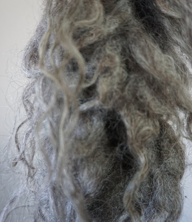 Rene Houtman Wol Toef - Grijs - H44 x B14 cm