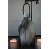 Wol Toef - Grijs/Wit - H44 x B14 cm