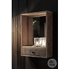 Spiegel Unique - Oud Hout - 1 Lade - H50 x B35 x D12