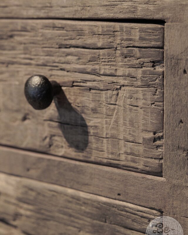 Be-Uniq 9 Ladenkastje - Oud Hout - H40 x B35 x D15