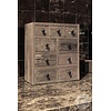 9 Ladenkastje - Oud Hout - H40 x B35 x D15