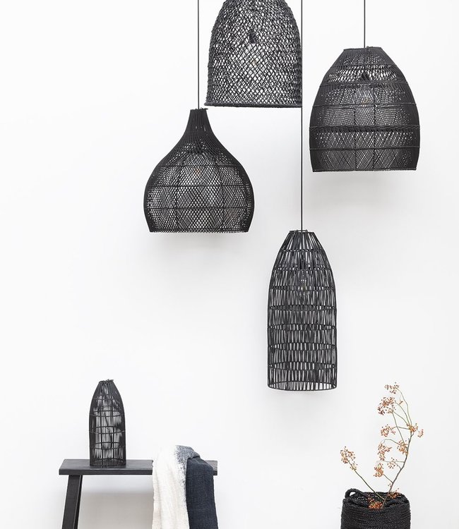 ORIGINAL HOME Lampenkappen Moon - Zwart - Set Van 3