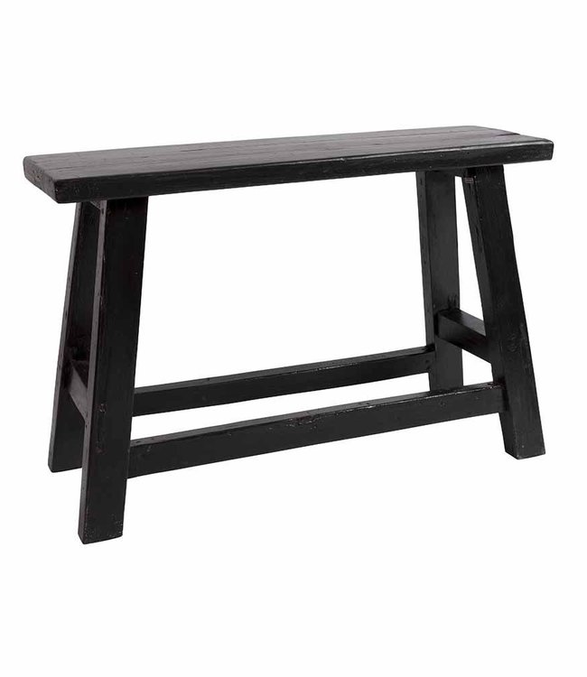 ORIGINAL HOME Bijzettafeltje/Bankje - Naturel/Zwart - H53 x B80 cm