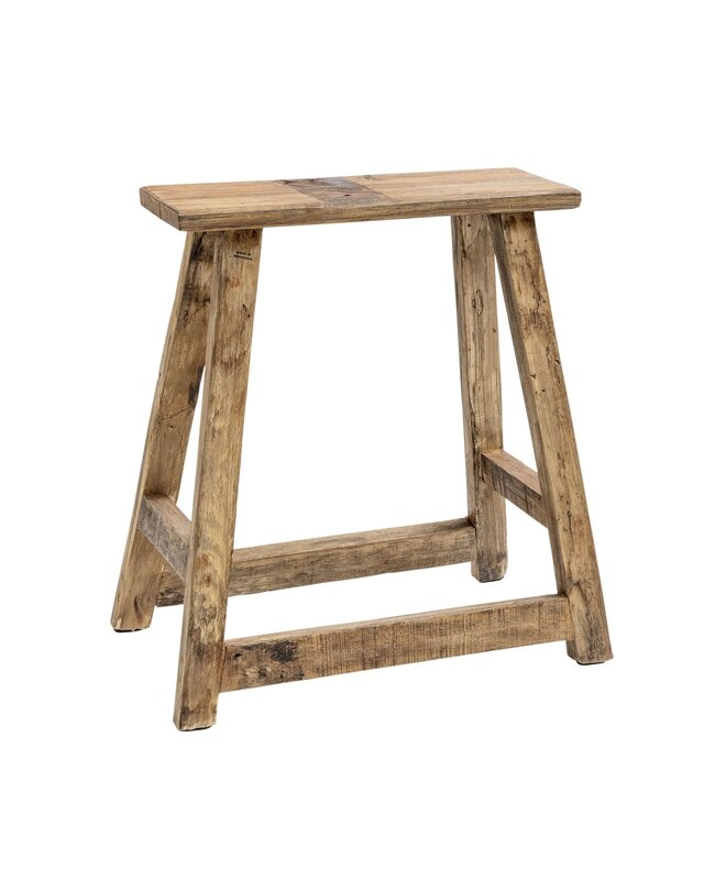 ORIGINAL HOME Chinese Kruk - Naturel/Zwart - H55 x B45 x D18 cm