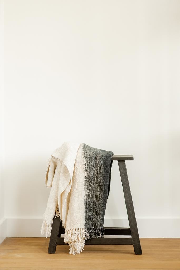 ORIGINAL HOME Chinese Kruk - Naturel/Zwart - H55 x B45 x D18 cm