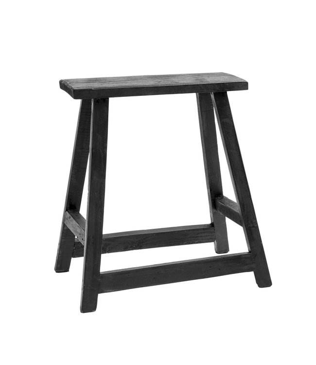 ORIGINAL HOME Chinese Kruk - Naturel/Zwart - H55 x B45 x D18 cm