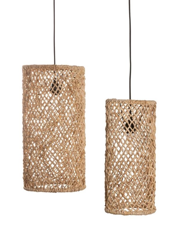 ORIGINAL HOME Lampenkappen Jaring - Naturel - Set Van 2
