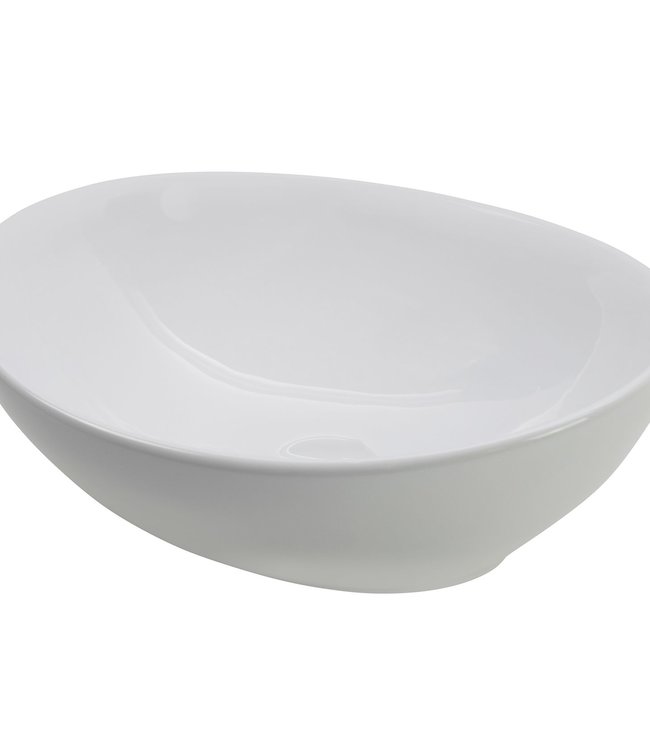 Wiesbaden Waskom Barco Ovaal | Glans Wit | L40 x B33 x H14,5