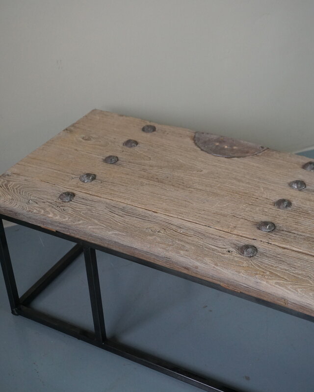 Rene Houtman Salontafel Oud Houten Deur India L173xB49xH40