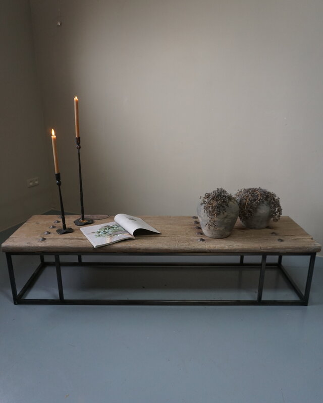 Rene Houtman Salontafel Oud Houten Deur India L173xB49xH40