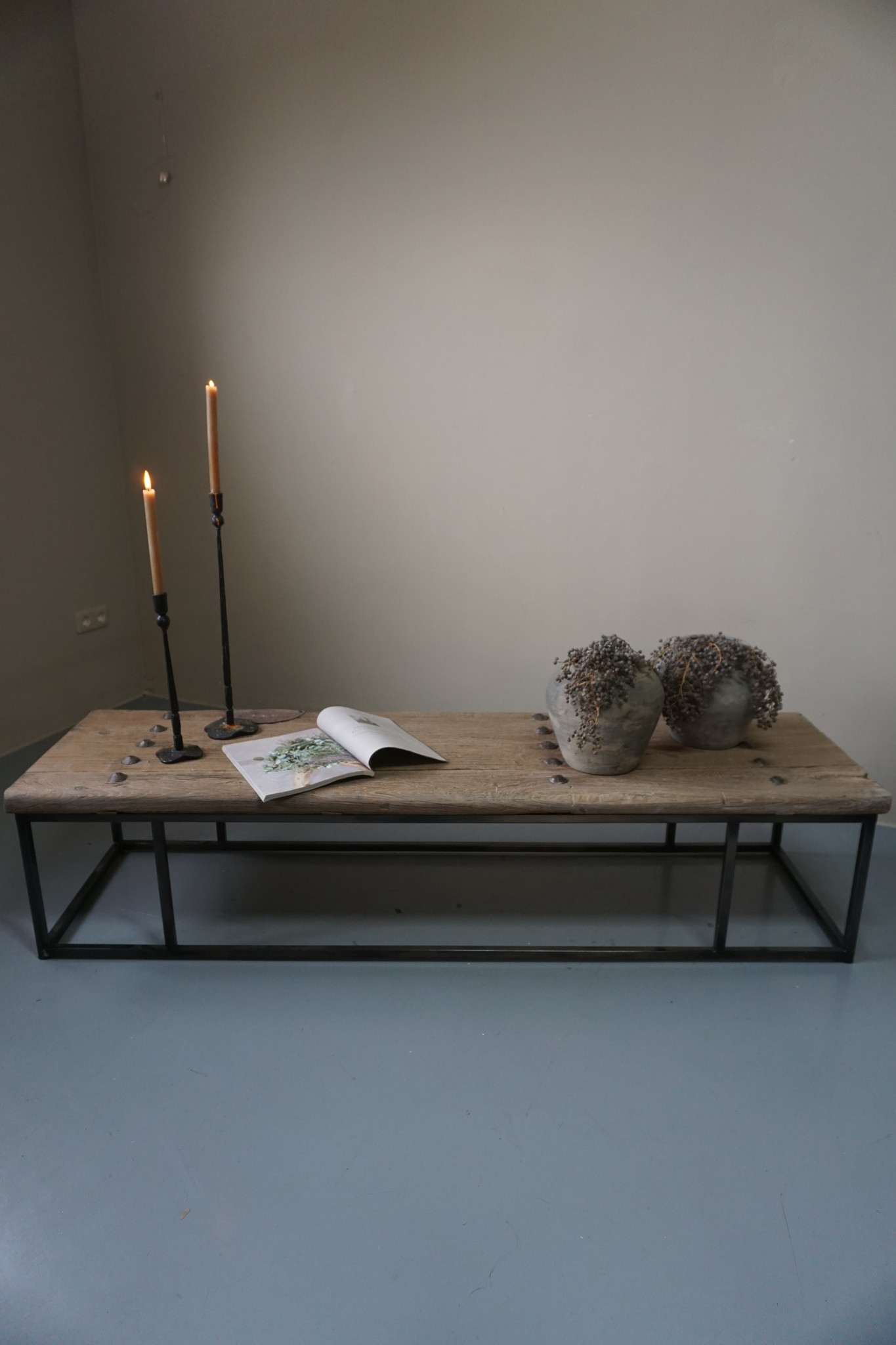 Rene Houtman Salontafel Oud Houten Deur India L173xB49xH40