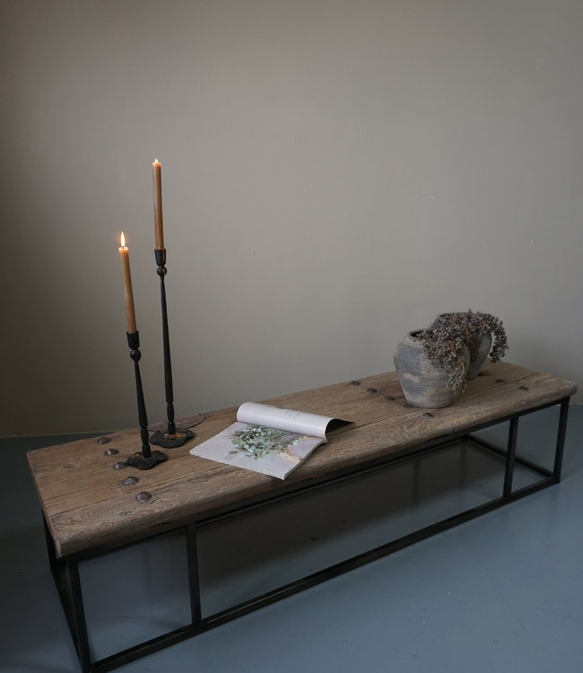 Rene Houtman Salontafel Oud Houten Deur India L173xB49xH40