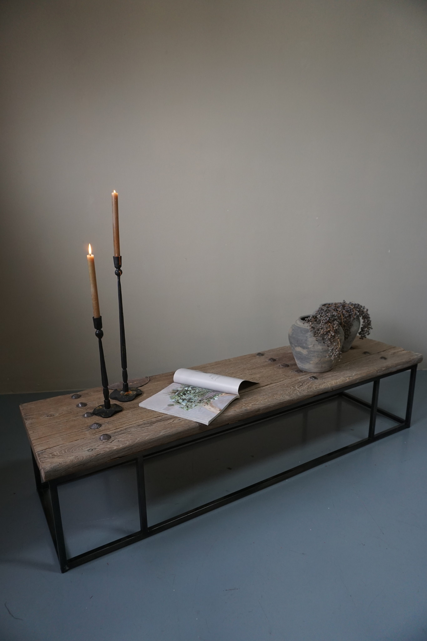 Rene Houtman Salontafel Oud Houten Deur India L173xB49xH40